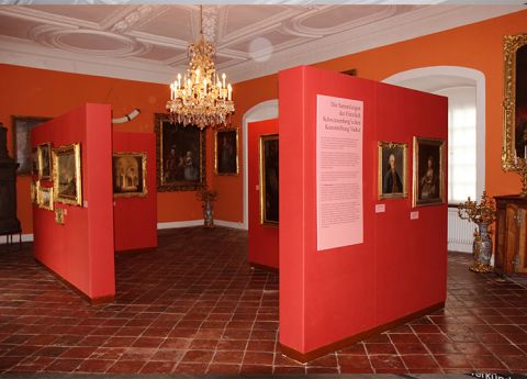 Gestaltung Ausstellungsraum (Kunstsammlung) im Schloss Schwarzenberg