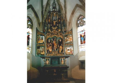 Gotischer Flügelaltar Scheiben